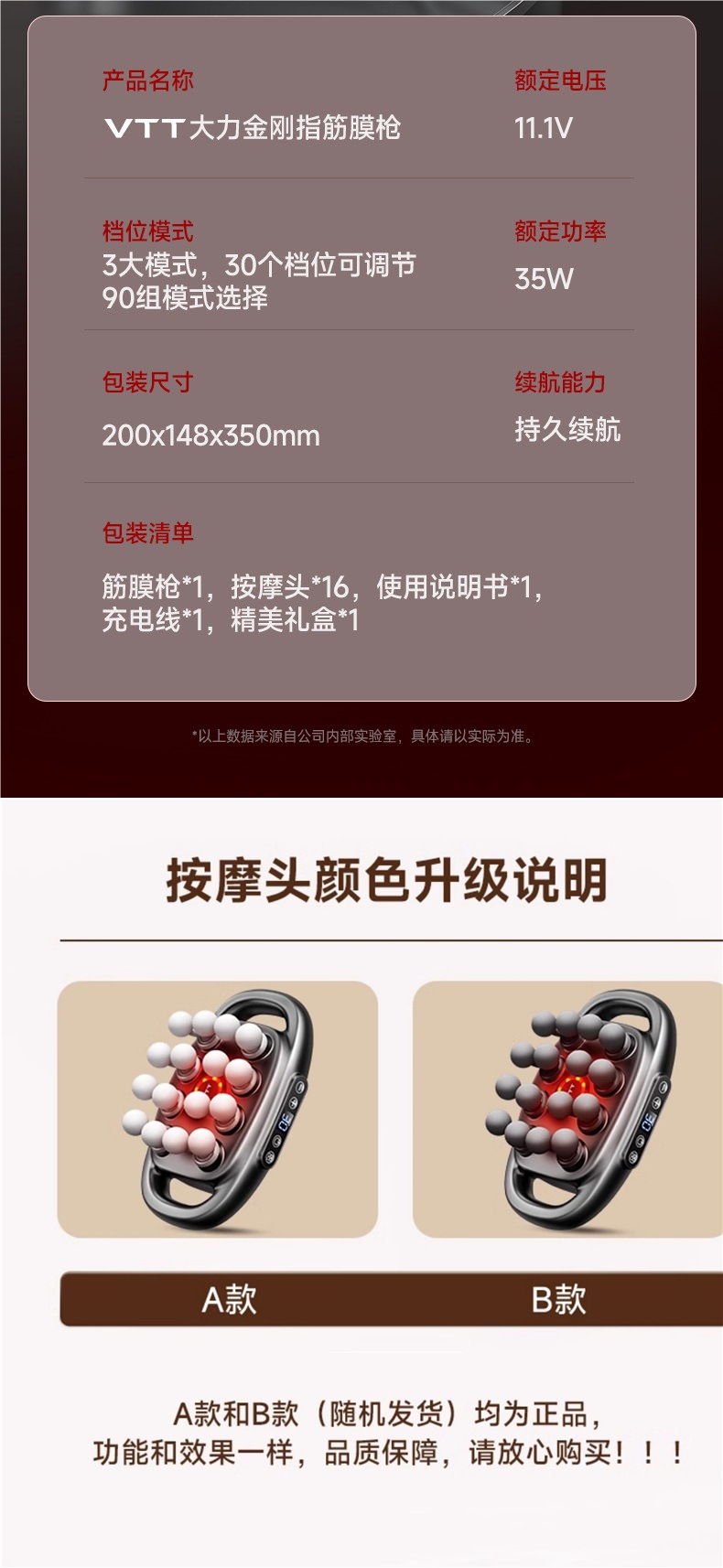 VTT Fascia Gun Muscle Massager with 16 Heads for Relaxing Legs, Waist, Back, Shoulders, and Neck - Professional Multifunctional Device
