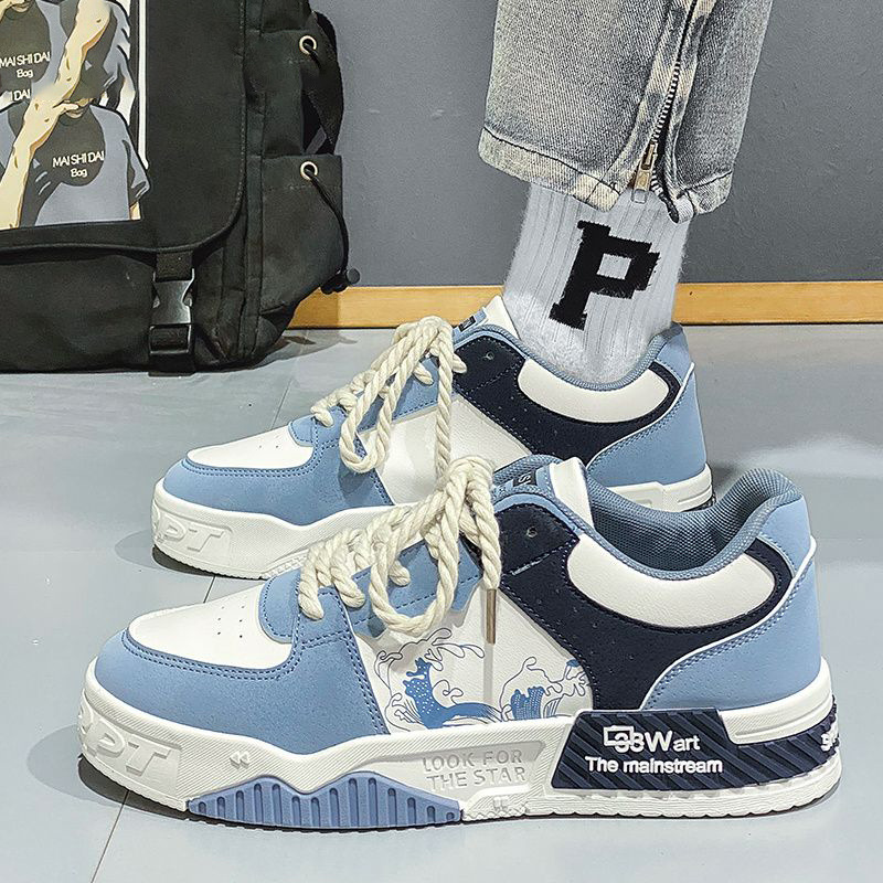 Zapatillas deportivas transfronterizas para hombre, primavera 2024, nuevo estilo, zapatos de estilo universitario, zapatos de moda, zapatos casuales de talla extra grande para hombre