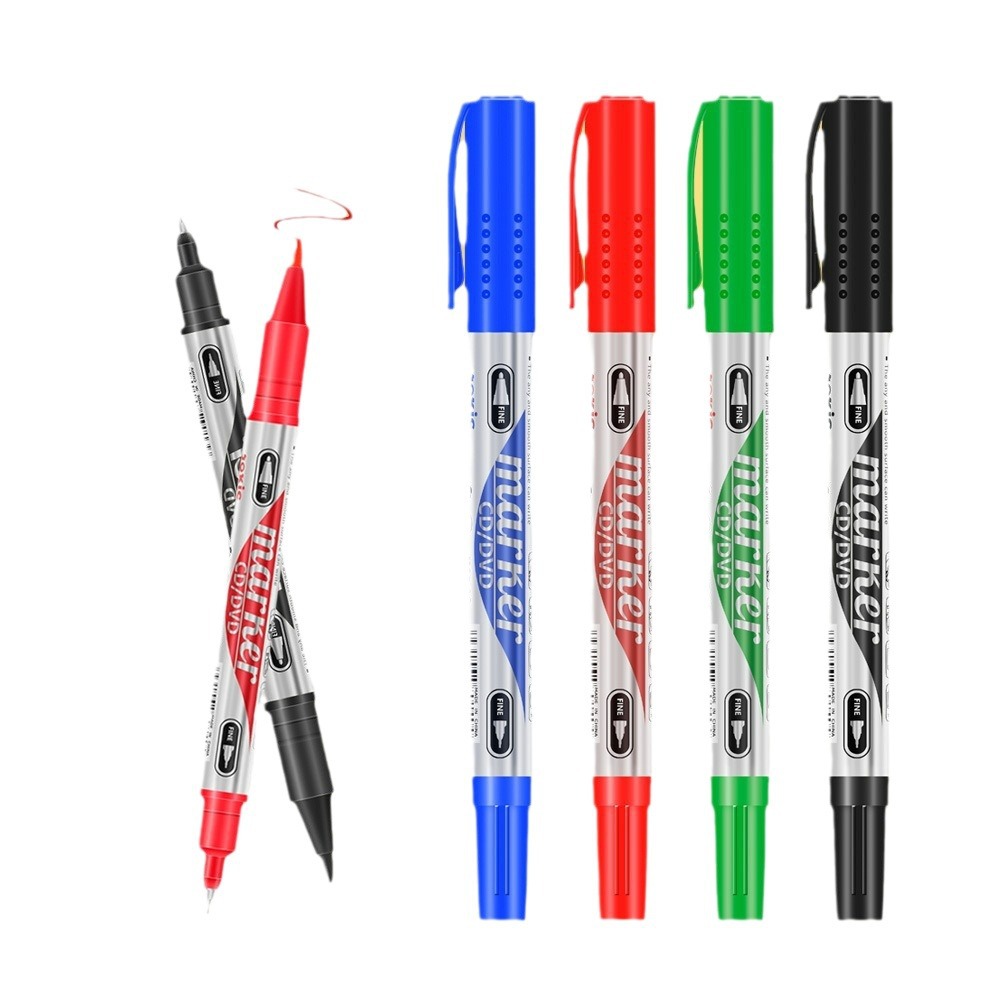 Pequeño lápiz de línea de doble cabeza, lápiz de marca de venta caliente transfronteriza, lápiz de firma de CD, lápiz de disco, lápiz expreso, lápiz de cabeza, lápiz al por mayor