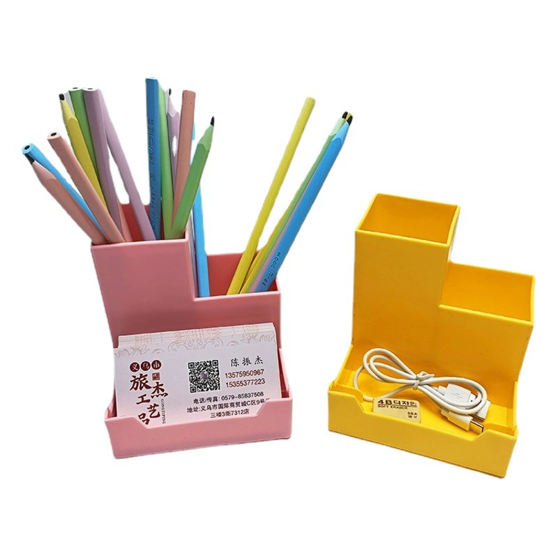 Новый цвет Макарон квадратный многофункциональный держатель для ручек ручной работы DIY ящик для хранения офисный учебный Настольный ящик для хранения