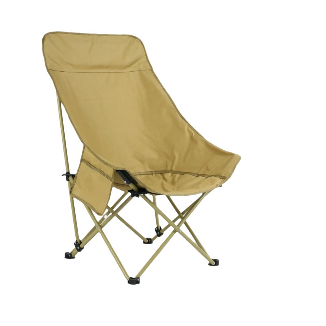 Silla reclinable de camping Ruidar para exteriores, silla plegable tipo luna con respaldo alto para tomar siesta, se puede usar para sentarse y reclinarse, silla tipo sofá.