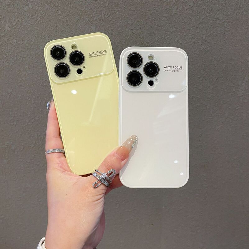 大视窗自带镜头膜16ProMax苹果手机壳12iphone17适用14高级纯色壳|undefined