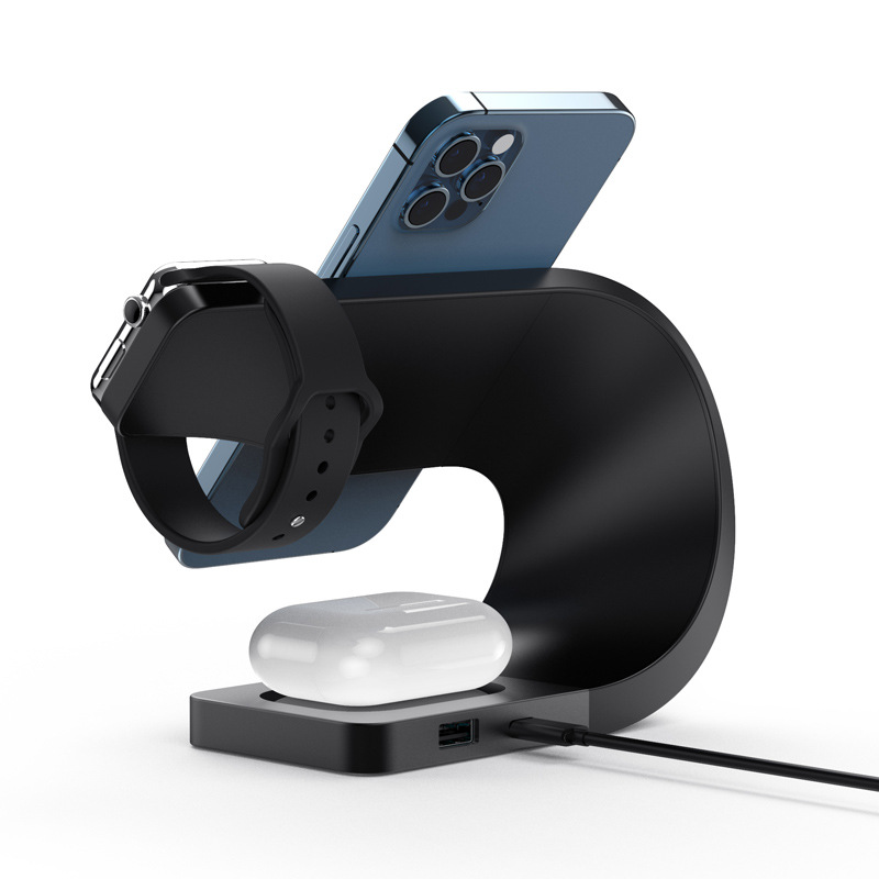 178 cuatro-en-uno cargador inalámbrico magnético conveniente para la carga inalámbrica del reloj de las auriculares del teléfono móvil iphone13/12