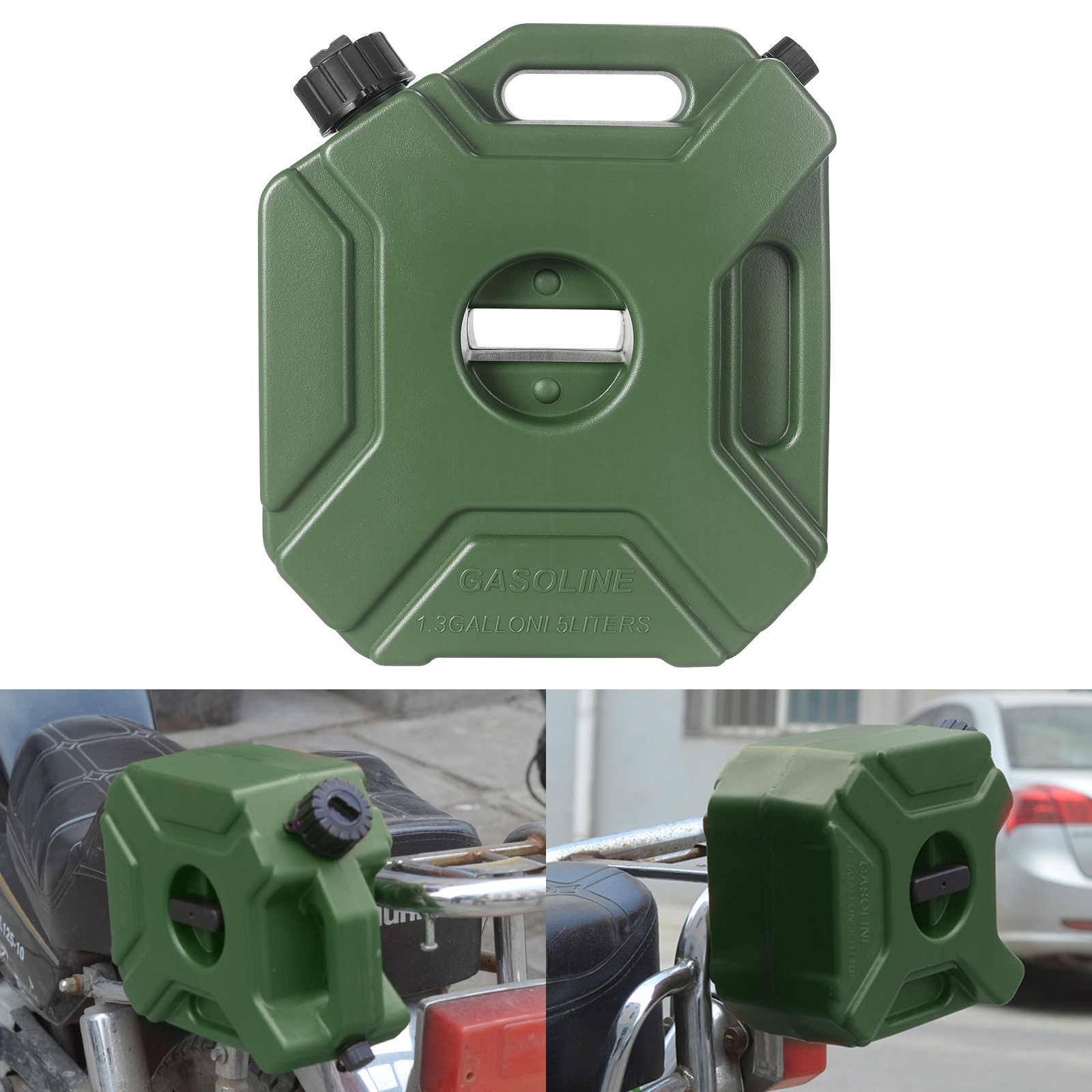 5L Portable Thickened Anti-pressure Anti-fall Explosion-proof Anti-static HDPE Plastic Fuel Tank