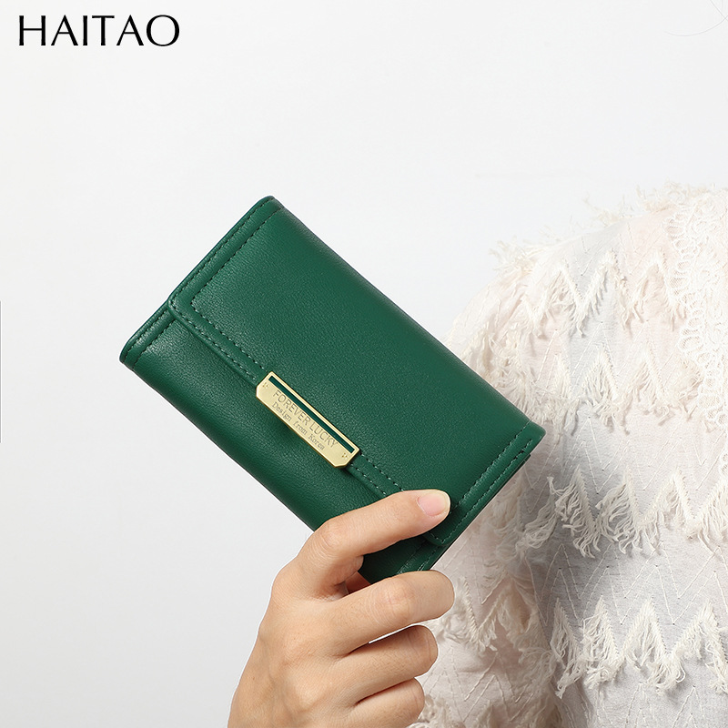 Bolso de cambio de gran capacidad de color sólido bolso de damas pequeño diseño coreano 30% de descuento medio largo simple bolso personalizado