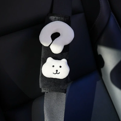 New cute question mark car seatbelt shoulder pad, car decoration, shoulder strap protector, anti-wear and anti-neck strangulation
