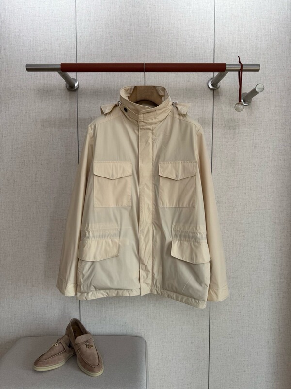 老钱男士高端聚酯纤维机能防风夹克棉服外套  耐磨损 不易缩水lp|undefined