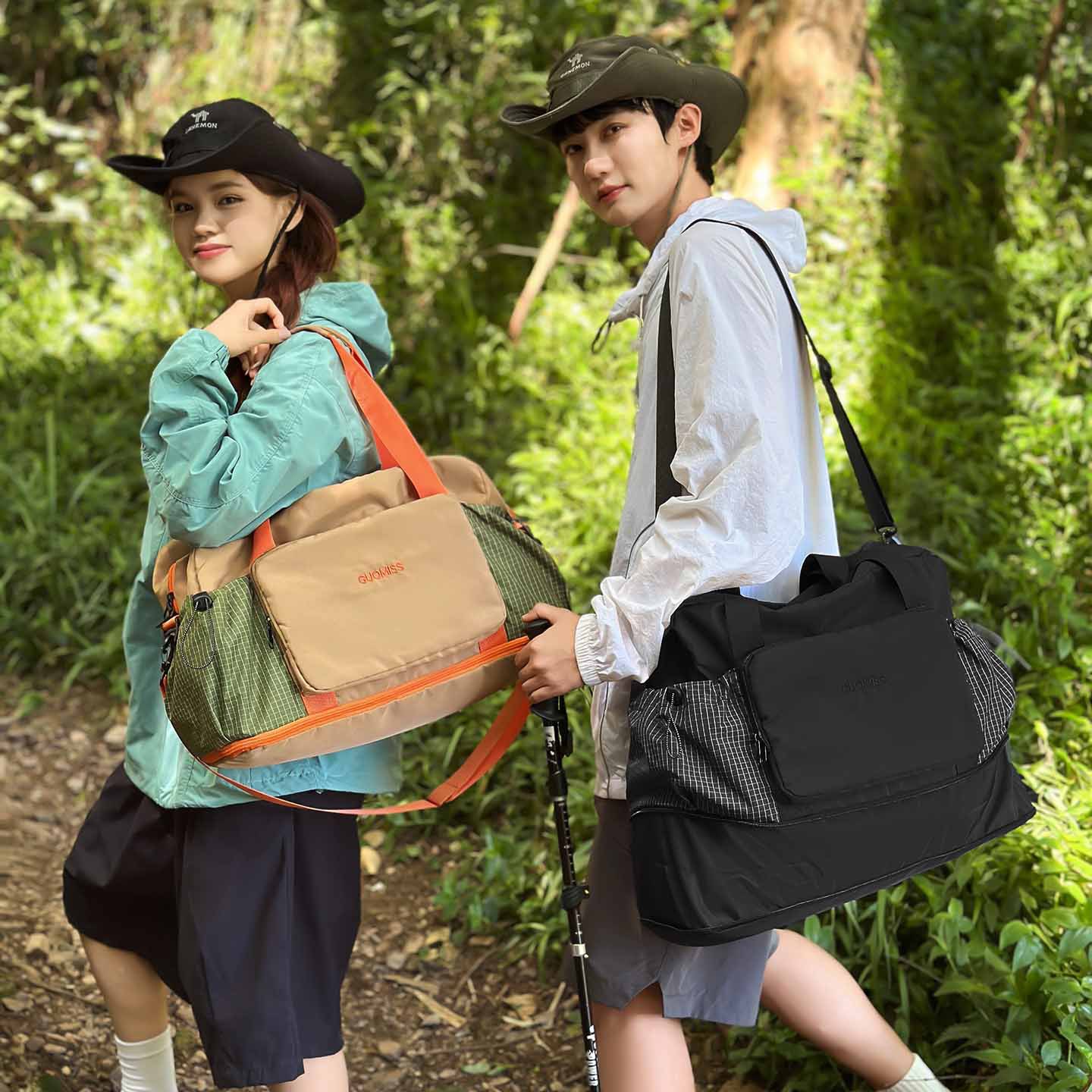 Nueva bolsa de viaje de gran capacidad de separación seca y húmeda bolsa de ejercicio bolsa de viaje corto portátil bolsa de equipaje de alto valor facial