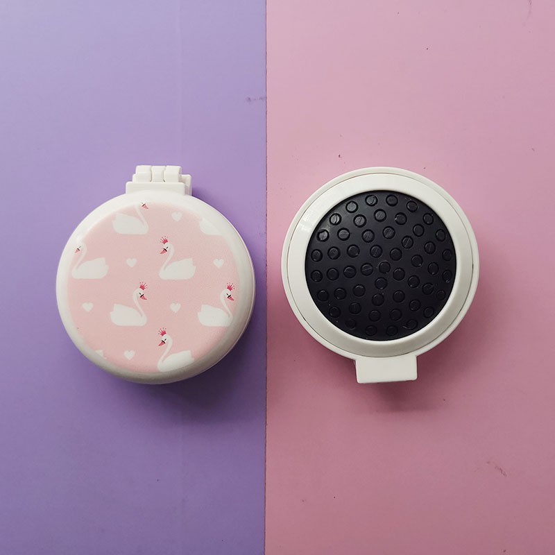 Pein de dibujos animados transfronterizos personalizados cuadrados portátiles impresión transparente arco iris masaje fluido bolsa de aire estudiante