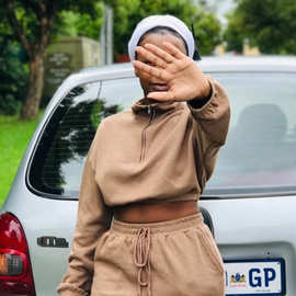 2021秋季欧美运动拉链半开门禁运动衫慢跑裤套装橡筋束脚宽松裤