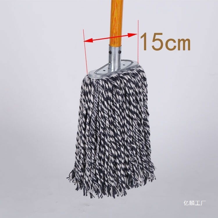 Rural Classroom Ordinary Absorbent Industrial Mop Office Water Squeeze Bucket Lightweight Household Mop Large Old-Fashioned Mop Small