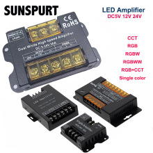 led�􎧟��l5V-24V���ʷŴ���CCT�߲�RGBW������12V��̖���^��50A