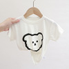 Children's summer short sleeve T-shirt for boys for leisure, Korean style, children's clothing