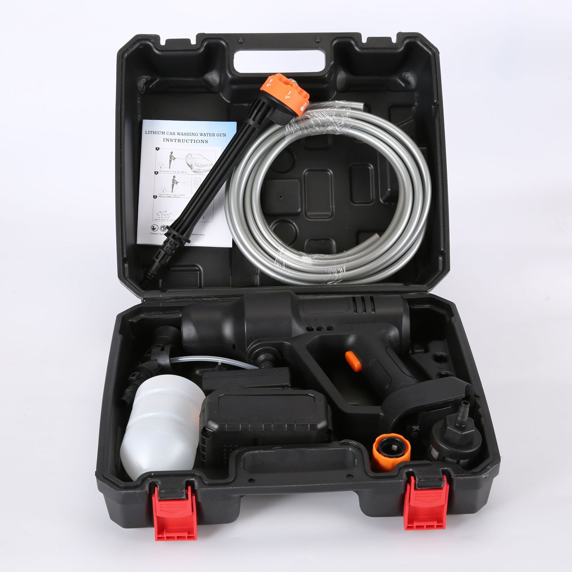 Wireless Car Wash Water Gun high pressure car household washing machine lithium battery rechargeable water grab powerful supercharged car wash artifact