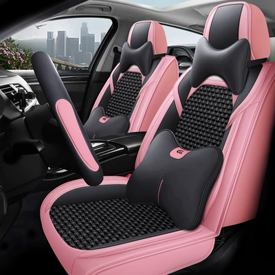 Four Seasons Pad, All-Season Car Seat Cushion Fully - sakura-powder-pi-bingsi-deluxe-version-with-square