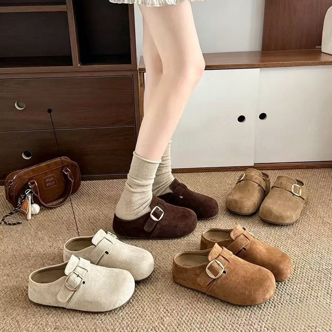 Retro comfortable universal fashionable women's slippers platform…
