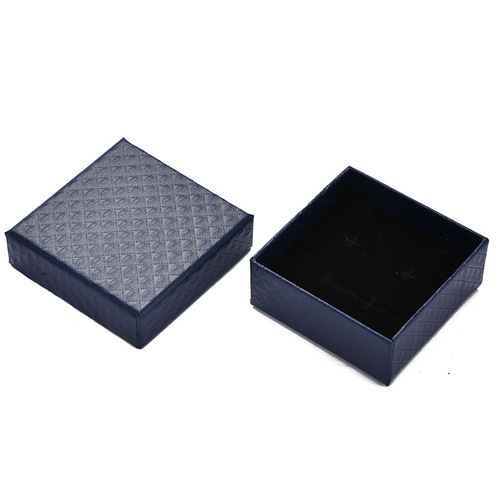 New diamond pattern jewelry packaging box wholesale creative ring earrings pendant watch box heaven and earth cover gift box