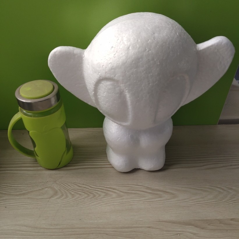 Oso de espuma directo de fábrica blanco DIY material de arreglo floral hecho a mano Día de San Valentín Rosa oso con juguete