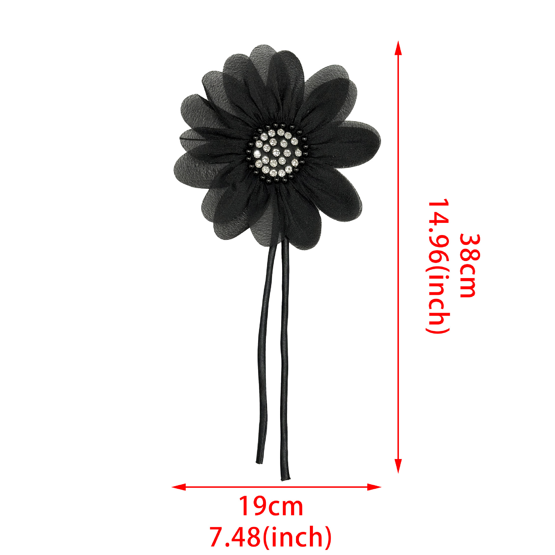 Accesorios para el cabello retro de encaje tricolor gran flor accesorios para el cabello collares zapatos sombreros maletas vestidos dulce decoración flor de pecho image 6