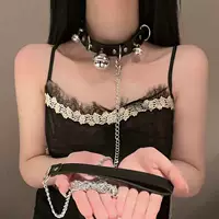 Большой колокольчик Choker Кожаный ошейник Клюшка Шея Кольцо Харадзюку Девушка Милая Горничная Девушка Горничная Девушка Набор