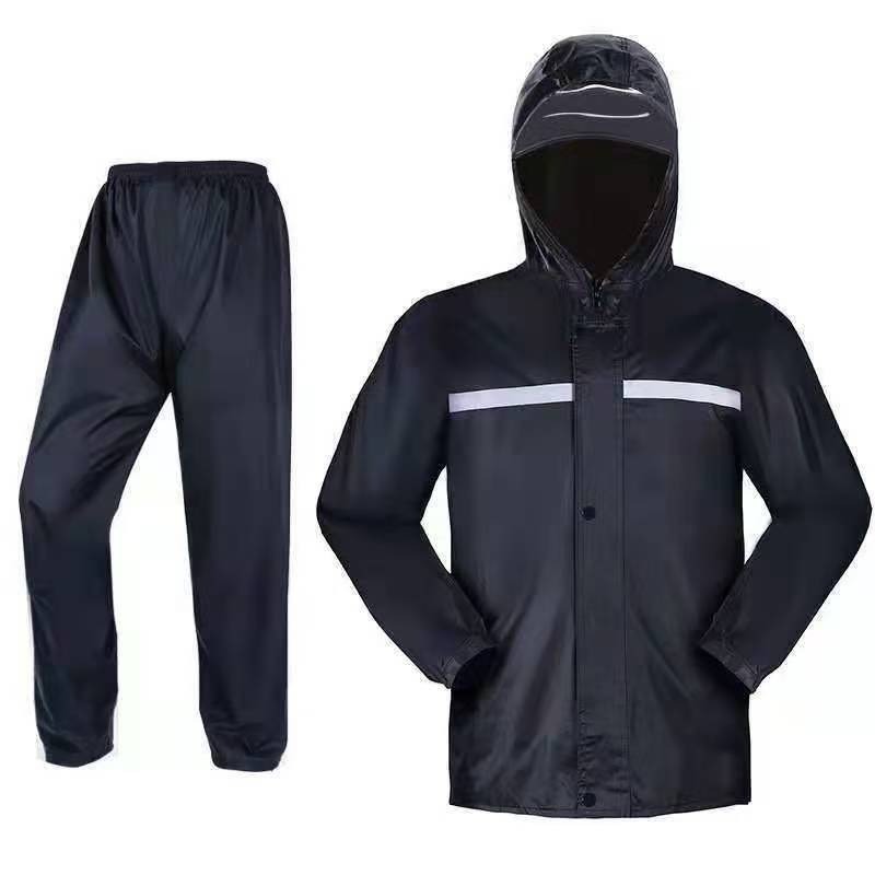 Oxford chaqueta de lluvia conjunto de pantalones de lluvia tormentas de todo el cuerpo tipo de moda para adultos al aire libre ropa de lluvia de trabajo
