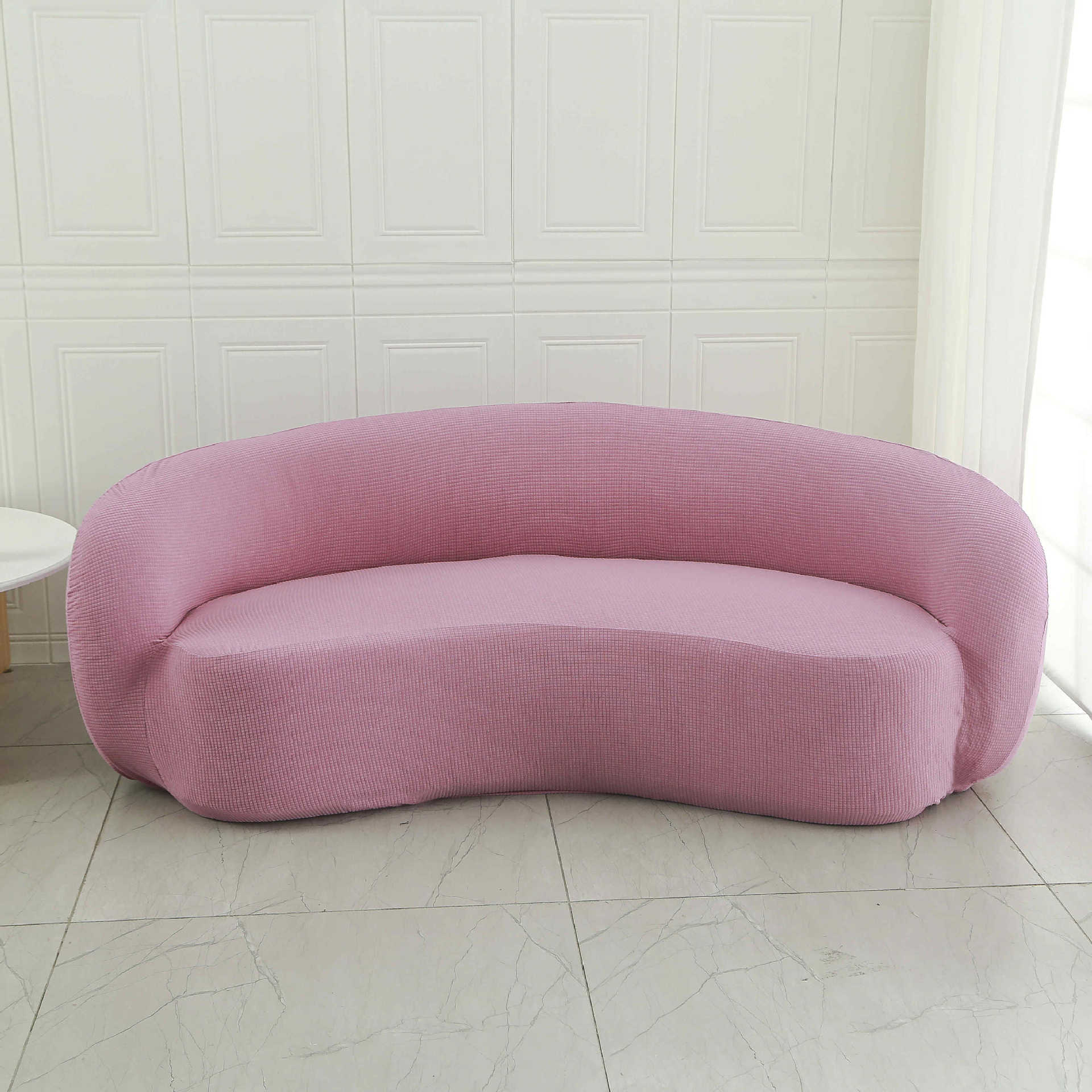 Cubierta de sofá y silla Cubierta de sofá de balcón de dormitorio individual de lana de cordero perezoso Cubierta de silla de sala de estar sencilla y cómoda