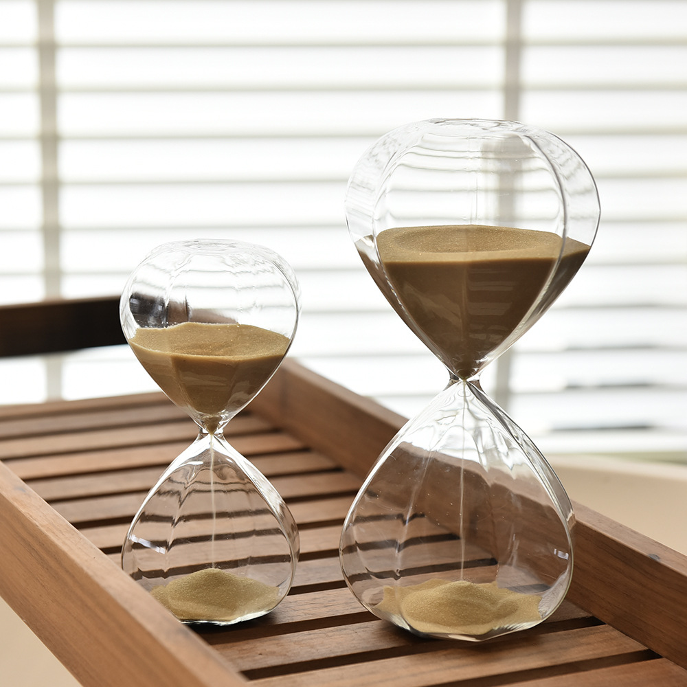 Reloj de arena de cristal de diamante para el hogar nórdico, reloj de arena, decoración de moda de estilo moderno, octágono 15, reloj de arena de 30 minutos image 2