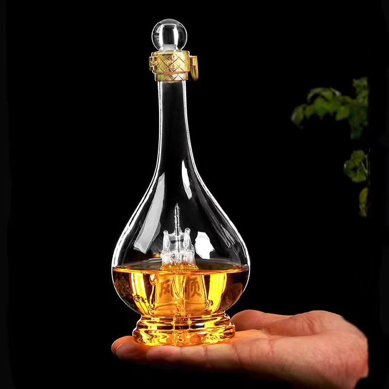 高硼硅玻璃工艺酒瓶一帆风顺酒瓶手工酒瓶