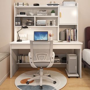 Junior Senior high school Student's Special Study Desk Bedroom Desk Simple Modern Home Desktop Integrated Bookshelf Computer Desk