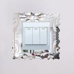 JM833外貿跨境亞克力開關鏡面牆貼客廳臥室開關家居裝飾自粘牆貼