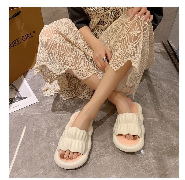 Women Slippers Flip-Flops Pool Rubber Leather Quick Drying Sandals_voghion.com
