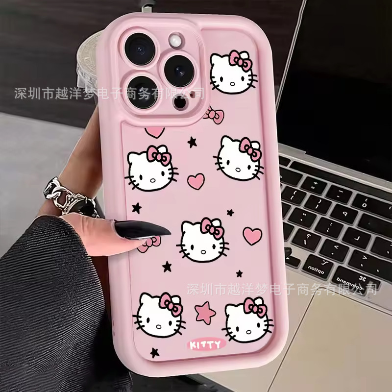 Cartoon Cat 4Iphone17Pro Mobile Phone Case 16/15/14/13 Tianyan Ladder 12 Apple 11Xsma