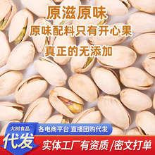 代发批发500g开心果原色大颗粒原味盐焗手剥坚果零食散装开心果