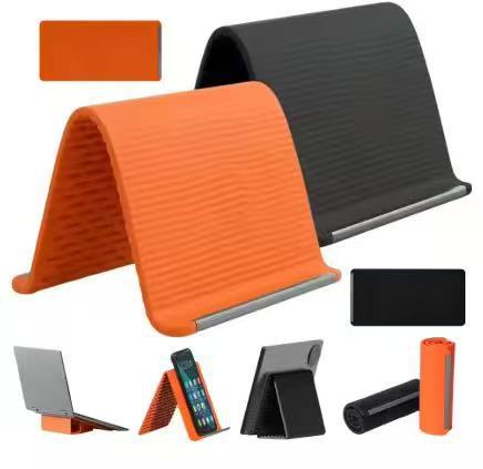 Mobile Phone Stand Silicone Desktop Tablet Notebook Stand Flexible Foldable Transformable Lazy Person Travel Accessory Collapsible