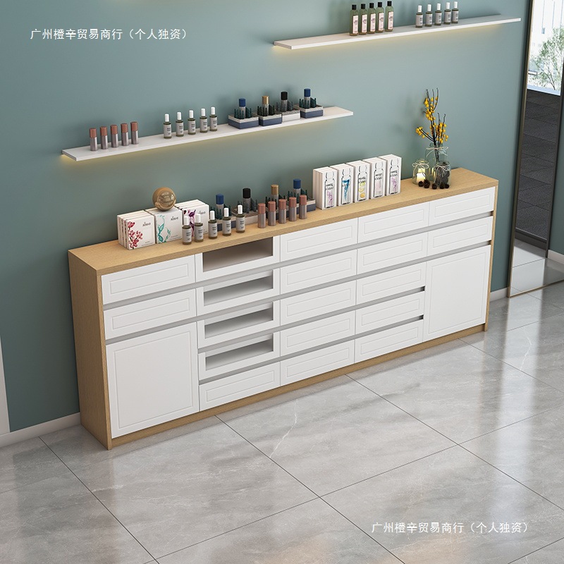 美甲柜子展示柜指甲油收纳柜甲油胶储物柜美甲店落地展柜抽屉式柜