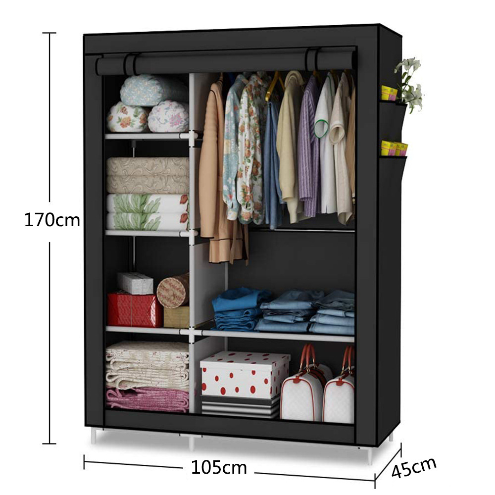 armario simple combinación armario de tela no tejida armario de almacenamiento plegable simple armario de alquiler armario de dormitorio armario