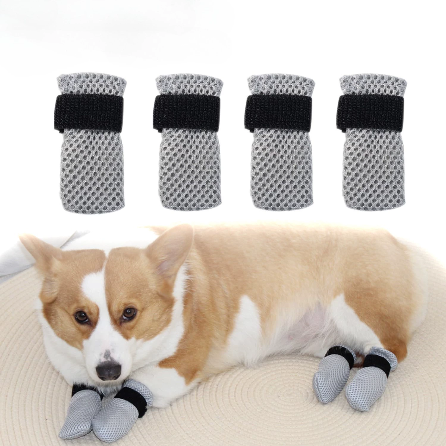 Трансграничная обувь и носки для домашних собак, уход за кошками и собаками, мягкие носки для собак на липучке, защищающие от царапин и сопротивления, которые нельзя снять.