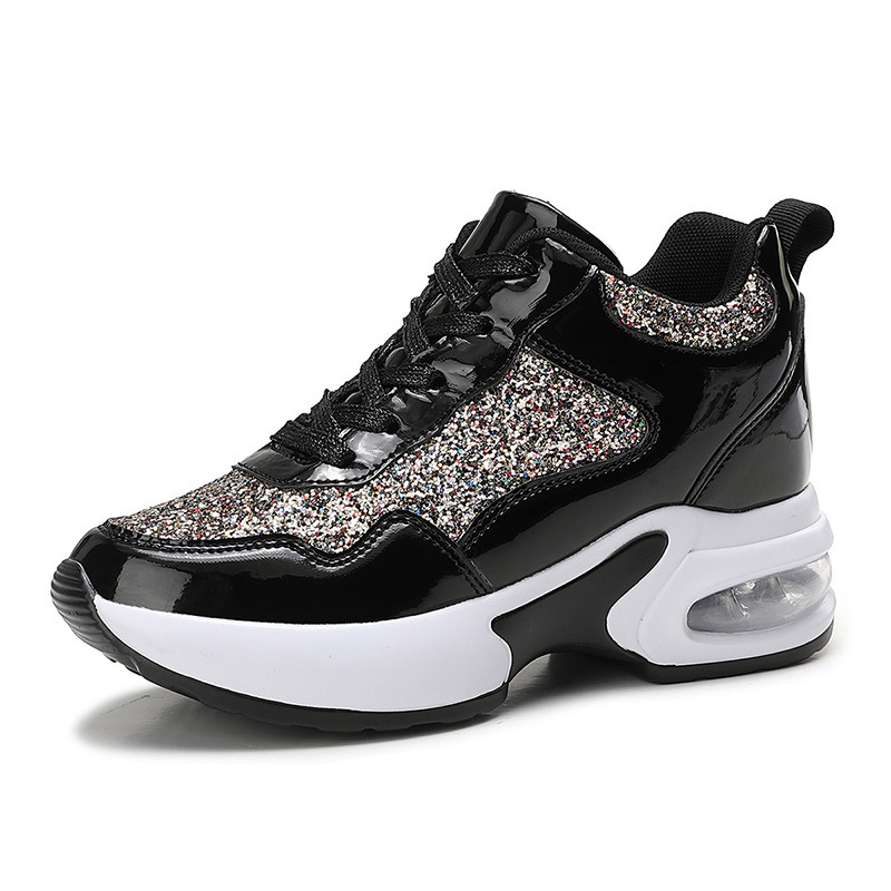 Damen Herbstmode All-in-One-Erhöhung Damenschuhe dicke Sohle Freizeitsportschuhe_voghion.com