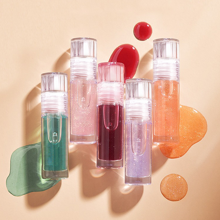 迷你唇彩管唇釉管口红管 2.5ml 全透明PETG唇彩管 定制批发