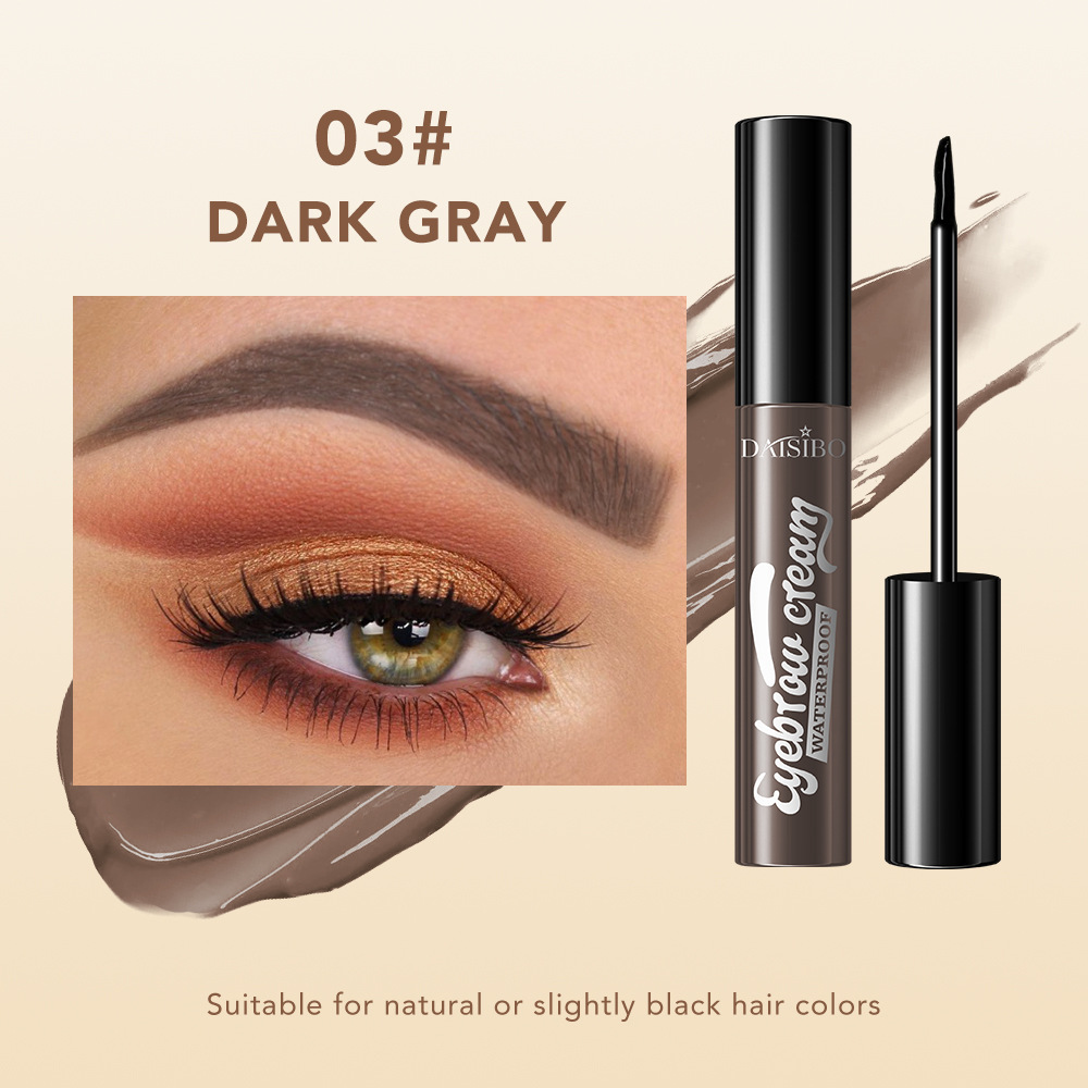 Transfronterizo exclusivo DAISIBO tricolor desgarrador gel de ceja impermeable anti-transpiración color persistente adhesión no mancha fácil de quitar el maquillaje