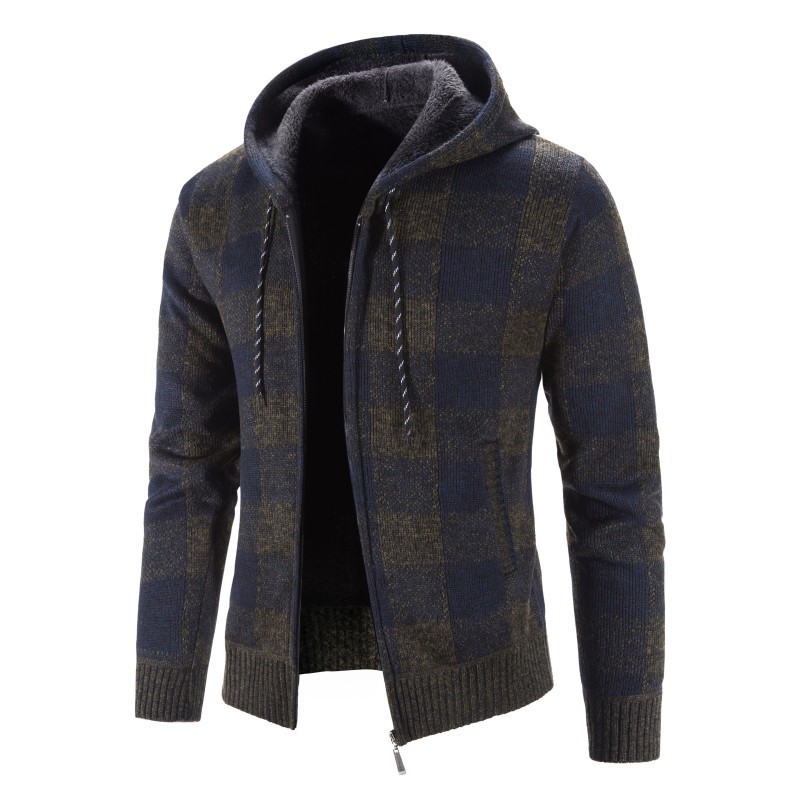 Cárdigan Tejido con Cuello Alto para Hombre de Poliéster Grueso Lavable a Máquina para Primavera y Otoño image 22
