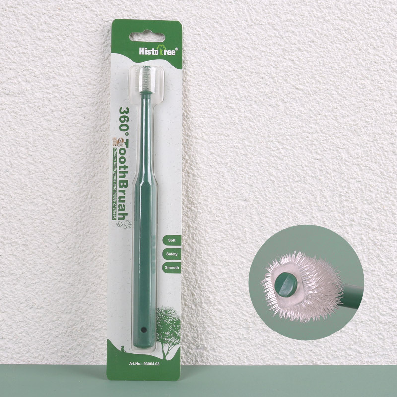Cepillo de dientes para mascotas gato limpieza bucal de 360 grados cuidado dental cepillo de dientes cepillo de dientes para perros suministros para mascotas al por mayor