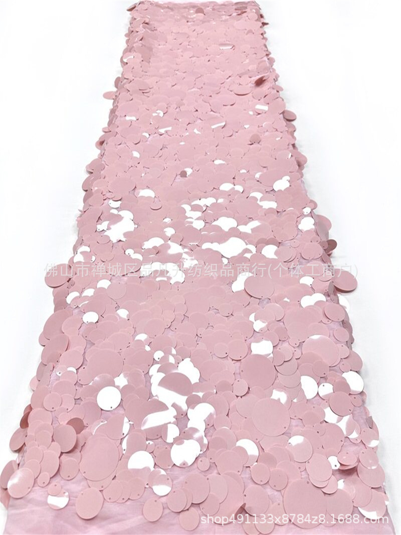 Tela de malla de pañuelo redondo superpuesta tridimensional pañuelo de cola de pescado vestido de boda cena vestido de brindis vestido de tela