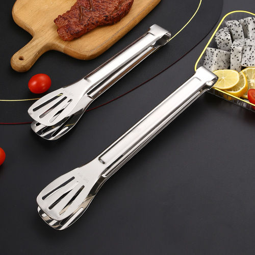 Food clips thickened 304 stainless steel three-line bread clips barbecue clips steak clips barbecue clips food clips food clips