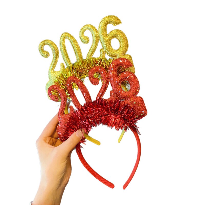 2026 デジタルヘッドバンド新年大晦日スパンコールヘッドバンドヘッドバンド大晦日誕生日ヘッドバンドクリスマスパーティー写真小道具|undefined
