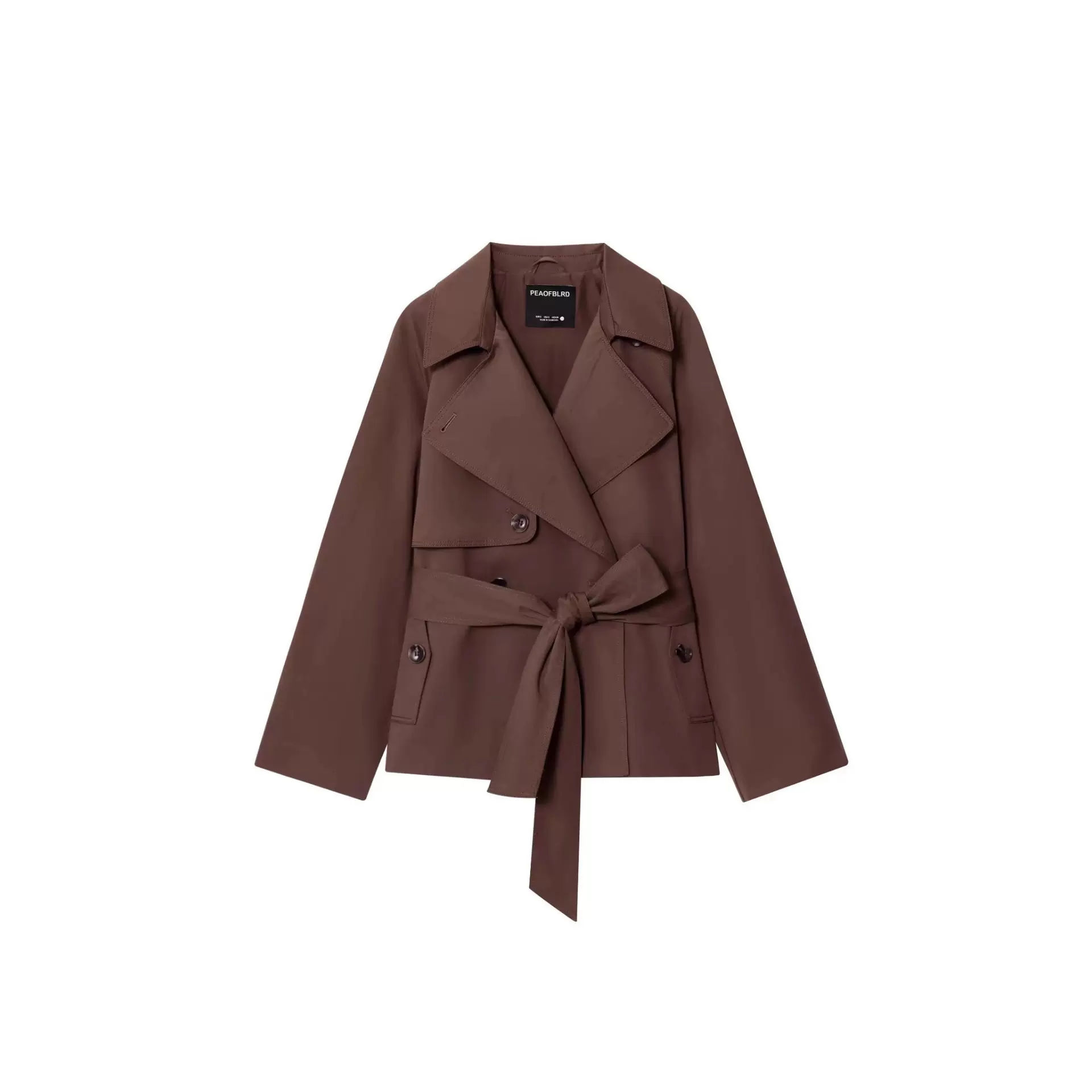 外贸欧美ins风2025春秋爆款时尚女装短风衣1282726