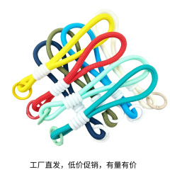 マルチカラーリストロープ携帯電話ペンダントロープシンプルなティーカップポータブルロープ工芸品ペンダントアクセサリー人形ゴムリングストラップ