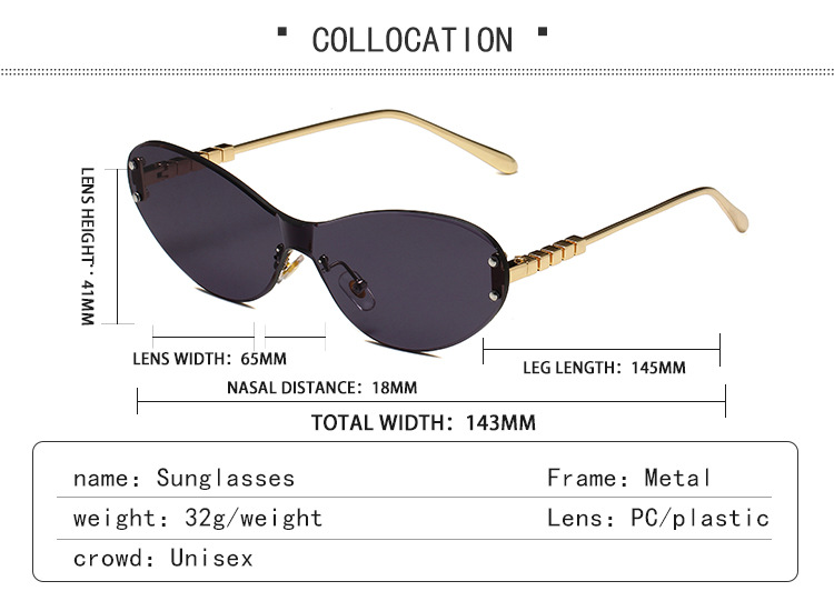 Men's Sunglasses New Ring Shaped Frameless Ocean Lens Sunglasses Anti Ultraviolet Catwalk Outdoor Driving Sunshade Fashion Sunglasses_viptrois.com