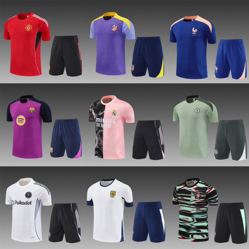 Football Training Short-Sleeved Shorts for Adults and Kidsren Football Training Short-Sleeved Shorts Club Game Training 2526