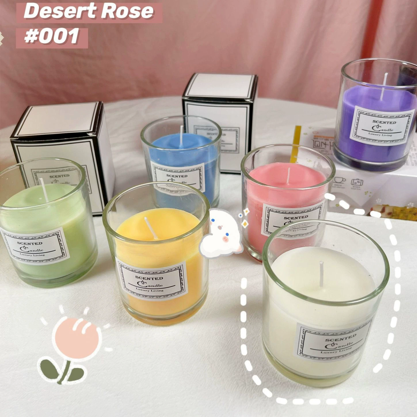 Aromatherapy, creative perfumed candle for hotel, gift box, Birthday gift